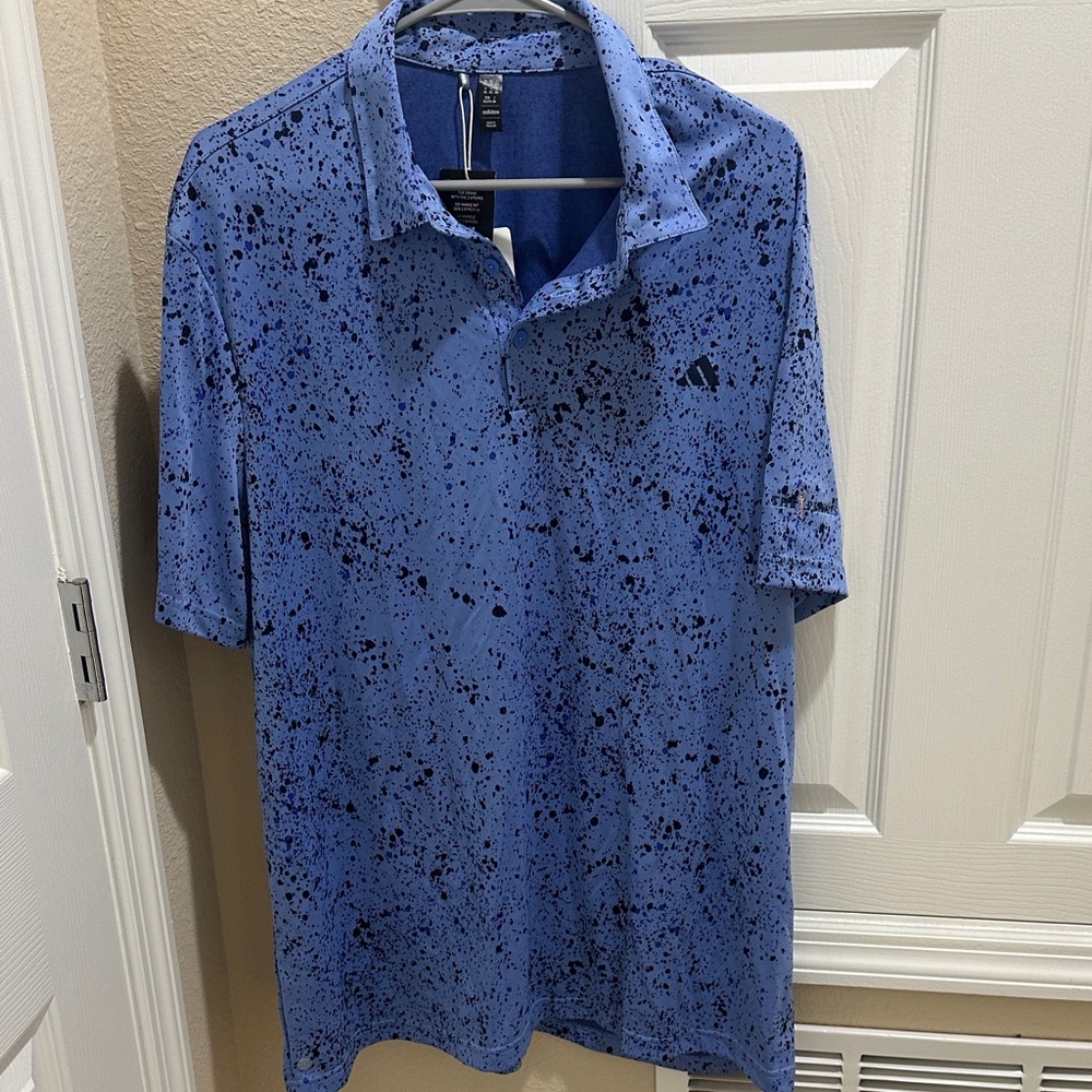Blue and Black Patterned Men's Shirt